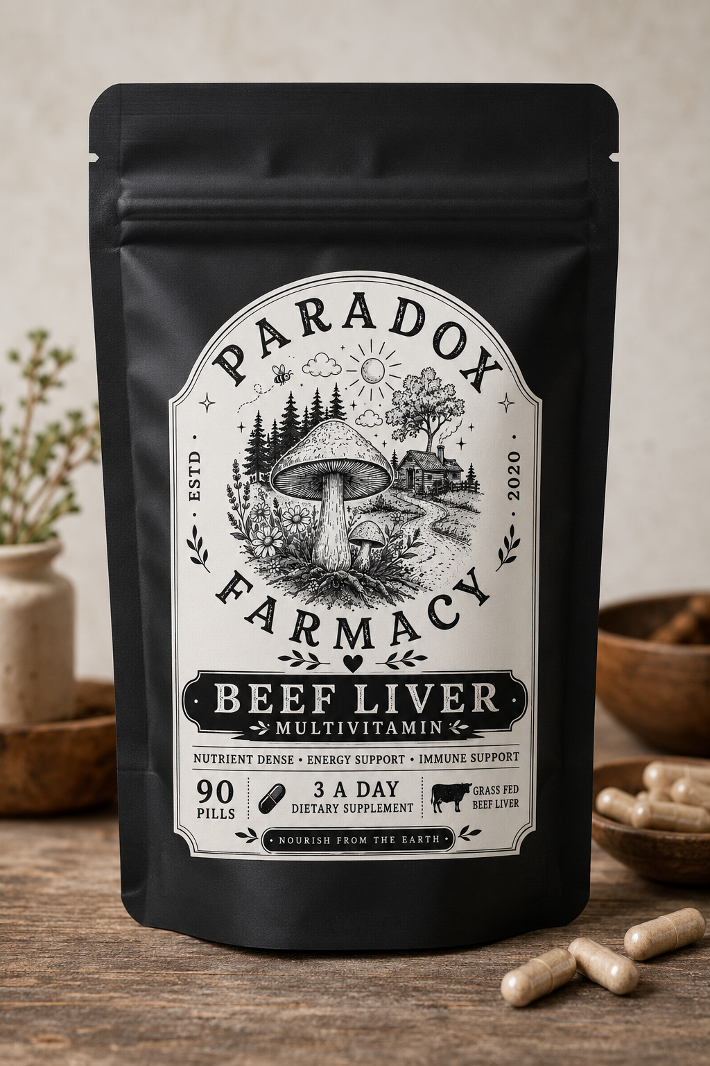 Fully Grassfinished Beef Liver Capsules